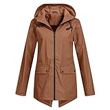 Frühling Herbst Regenmantel Windbreaker Sport Mäntel weiblich Reißverschluss, khaki, 42