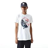 New Era - MLB New York Yankees Split Graphic T-Shirt - Weiß Farbe Weiß, Größe XXL