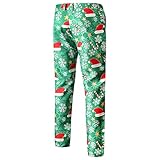 MKIOAKEv Herren Schmale Anzughose mit Stretchkomfort mügelfalte Business Flatfront Hose Herren Anzughose Stretch Slim Fit Trousers New Anzughose(L,Green)