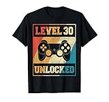 Herren 30. Geburtstag Männer Level 30 Jahre Mann 1991 Deko Geschenk T-S