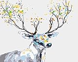 ZPLLR Digitales Ölgemälde-Kit, abstrakte Kunst, DIY selbstgemalte Dekompression handgemalte Digitale handgemalte Ölgemälde dekorative Malerei 40X50C