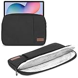 Schutzhülle kompatibel für Samsung Galaxy Tab S7 Plus/FE 5G 12.4 Tasche Tablet Cover Case Schutz Hülle, Farbe:Schw