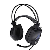 Dilwe Gaming Headset, 7.1 Surround Sound Kabelgebundener USB On Ear Gaming Kopfhörer mit Noise Cancelling Mikrofon für PC, Laptop, für PS4, für PS5 Usw