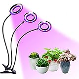NWYJR Pflanzenlampe 27W LED Pflanzenclip Tischleuchte Full Spectrum Grow Bulb Für Zimmerpflanzen 360 ° Schwanenhals Pflanze Grow Light L