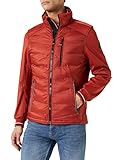 TOM TAILOR Herren Hybrid Jacke, Gr. L, Rot (26006 - Chili Oil Red)