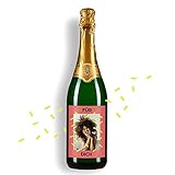 Eventwein Personalisierbare Sektflasche mit eigenem Foto und Widmung - Geschenkidee zum Geburtstag, zum Danke sagen oder als Hochzeitsgeschenk - 0.75L