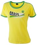 Brasilien Damen T-Shirt Ladies Flag Shirt Vintage|S