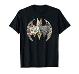 Batman Comic Collage Bat Logo T-S