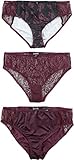 Black Premium by EMP Midnight Confessions Frauen Panty-Set schwarz/rot XXL