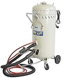 Pro-Lift-Werkzeuge Mobiles Sandstrahlgerät 105l Kessel Rückgewinnung Schlauch + Pistole Sandstrahlkabine 105 Liter Druckluft Sandstrahlanlage Strahlgerät mob