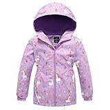 Daysskk Outdoorjacke Madchen Regenjacke Madchen Gefüttert 146-152 Softshelljacke Kinder Madchen Wasserdicht Regenjacke Madchen Winter Übergangsjacke Madchen Gefütterte Wanderjacke Madchen V