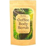 Körperpeeling Herbis Coffee Body Scrub - 100% natürliches Kaffeepeeling für Gesicht und Körper, Flos de Herbis 200 g