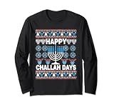 Happy Challah Days Funny Ugly Hanukkah Sweater Gifts Lang