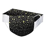 TT- 50 Stück Valentine's Day Geschenk Einweg-Gesichtsmasken Mundschutz Masken Paillette Motiv, 3-lagige Nasenbedeckung, mit elastischem Face Cover Atmungsaktiv Bandana Halstuch Schals (D, 50PCS)