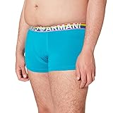 Emporio Armani Underwear Mens Rainbow Trunks, Ocean, XL