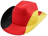 Trendmaus Deutschland Fanartikel Fan-Artikel Fußball EM WM Hut Brille Perücke Fahne, Fanartikel wählen:Cowboy