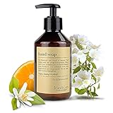 Jean & Len Handseife flüssig | Vegane Flüssigseife mit blumig-leichtem Neroli & Jasmin Duft | Handwaschseife mit sanfter Pflege für häufiges Händewaschen | 250 ml Pump-Spender Seife flüssig