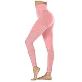 QTJY Hohe Taille Nahtlose Stretch-Leggings Leggings, Damen-Push-up-Übung Fitness Lauf-Yoga-Hose I XL