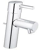 GROHE Concetto Badarmaturen - Einhand-Waschtischbatterie (DN 15, S-Size, Einlochmontage) chrom, 32204001