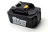 J-Conel BL1850B Akku für Makita 18V 5ah Kompatibel mit Makita 18v Akku BL1830 BL1830B BL1840 BL1840B BL1850 BL1860 BL1860B 5000