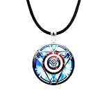 The Avengers Jewelry Mens Kids Marvel Iron Man Tony Stark Heart Necklace Creative Arc Reactor O