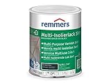 Remmers Multi Isolierlack 3in1 anthrazitgrau (RAL 7016), 0,75 Liter, wasserbasierte Lackfarbe für Holz, Zink, Aluminium, PVC, für innen und außen, 3 Produk