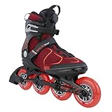 K2 Skate Alexis 90 BOA Damen Inline Skates — Burgandy - orange — 30G0817