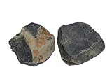 MKöpke® - Onyx schwarz Rohsteine - 2er-Set Wassersteine für Edelsteinwasser | Gr. M