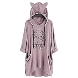 Herbst Klamotten Damen Weihnachtspullover Harry Potter Damen Damen t-Shirt asymmetrisches Oberteil Damen tie dye Sweatshirt Damen Hemd elegant Frauen Pullover sexy schöne Pullover D