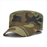 XAODUNH Camouflage, mehrfarbig, flacher Hut für Outdoor, Reisen, Sonnenschutz, für Studenten, Knöchelschutz, Trainingsmütze, Baseballkappe für Damen, weich, w