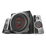 Trust GXT 38 2.1 Gaming Lautsprechersystem mit Subwoofer (für Smartphone/PC- Tablet, 120 Watt)