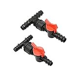ZXCVB 1 stücke T-Typ 1/2'3/4' Gartenwasserleitung T-Stück Verteiler-Stecker 3-Wege-PE-Rohrverbinder Garten Tropf Bewässerung Zubehör (Color : 20MM Hose)