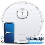 ECOVACS Robotics DEEBOT N8 (Modell 2021) Staubsauger Roboter mit Wischfunktion (OZMO), 2300 PA, Saugroboter intelligente Navigation (dToF Laser-Abtastung), Alexa, weiß