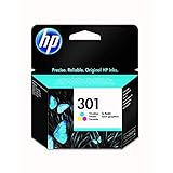 HP 301 (CH562EE) Original Druckerpatrone Farbe für HP DeskJet 10xx, 15xx, 20xx, 25xx, 30xx, HP ENVY 45xx, 55xx, HP OfficeJet 26xx, 46xx