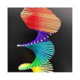 BOGFLG Windspiele säcke Regenbogen Wind Spinner Mobile Glockenrawn Wind Spiral Party Wohnkultur Bunte Regenbogen DIY. Garten W