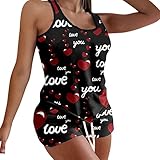 Julhold Damen Pyjama Set Sportanzüge Jogginganzug 2 Stücke Ärmellose Yoga Weste Top Hose Freizeitkleidung für Running Yoga Gym (02 Rot, L)