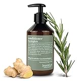 Jean & Len Conditioner Feuchtigkeit, Rosemary & Ginger, tägliche Extrapflege für trockenes, sprödes Haar, für höhere Spannkraft und leichtere Kämmbarkeit, 2903100201, 300 ml,