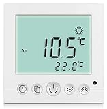 SM-PC®, Digital Thermostat Raumthermostat Fußbodenheizung Wandheizung LED weiß #a31