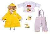 BABY born Deluxe Regen Set für 43cm Puppe - Leicht für Kleine Hände, Kreatives Spiel fördert Empathie & Soziale Fähigkeiten, für Kleinkinder ab 3 Jahren - Inklusive Gummistiefel &