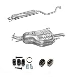 Auspuff Endtopf Mitteltopf + Montageware Ersatzteil (siehe Artikelbeschreibung) (passend für das angegebene Fahrzeug,siehe Artikelbeschreibung)