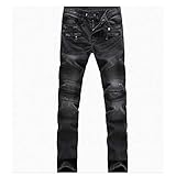 ShZyywrl Damen Herren Jean Fit Hosen High Waist Skinny Männer Casual Denim Jeans Denim Hosen Solide Slim Jeans Männlich Skinny Pant Vintage Jeans 34 1722