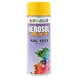 DUPLI-COLOR 131462 AEROSOL ART RAL 1021 rapsgelb matt 400 ml, transparent, (1er Pack)