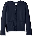 Amazon Essentials Girls Uniform Sweater cardigan-sweaters, Marineblau Blazer, Larg