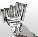 Thermotransferfolie Super Silber metallic 120mm x 100m Schleifendruck Floristik Druck