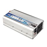 SGSG 500-Watt-Wechselrichter für KFZ-Stromwandler AC-Steckdosen 12V/24V DC bis 110V/220V AC Modifizierter Sinus-Wechselrichter mit USB-Ladegerät Batterieklemmen für Tablets，Laptop