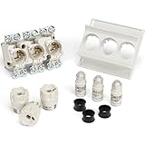 CusoTec Neozed Sicherungssockel D02 Set mit Schraubkappen Sicherungen und Passhülsen 16A/20A/25A/35A/50A/63A (16 Ampere)