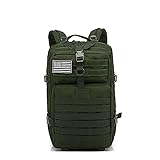 LVLUOKJ Großer taktischer Rucksack 45L, wasserabweisendes Oxford 900D-Material, Herren Rucksack mit Mehreren Taschen für Outdoor-Trekking, Camping, Bergsteigen (Color : ArmyGreen)