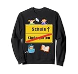 Ortsschild Schule Kita Einschulung Design Schulhof Mädchen Sw