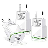 LUOATIP USB Ladegerät Stecker 2.1A 3-Pack Ladeadapter 2 Ports Netzteil Adapter Stromadapter Netzstecker Steckdose Ladestecker kompatibel für Phone 11 XR X XS Max 8 7 6 6S Plus 5S, Samsung, Handy