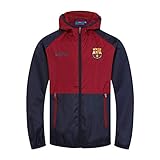 FC Barcelona - Jungen Wind- und Regenjacke - Offizielles Merchandise - Dunkelblau & Rot - 12-13 J